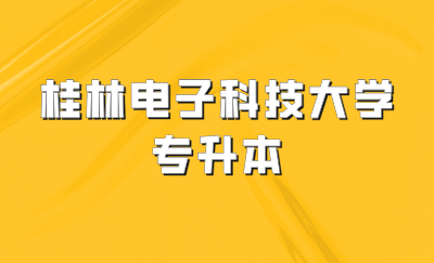 桂林电子科技大学专升本
